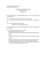 Đề HKI Lý 9 ( 2010 - 2011- Đề kiến nghị )