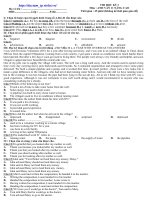 Đề ôn HK I Anh 11 số 4