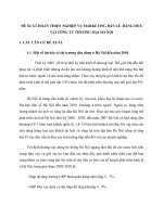 ĐỀ XUẤT HOÀN THIỆN NGHIỆP VỤ MARKETING BÁN LẺ  HÀNG HOÁ TẠI CÔNG TY THƯƠNG MẠI HÀ NỘI