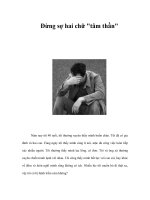 Đừng sợ hai chữ 