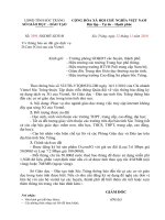 V/v thông báo ưu đãi gói dịch vụ D.Com 3G trả sau của Viettel.