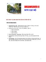 Hướng dẫn - Dreamweaver 8 - Site cục bộ