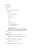 Bài tập về số phức