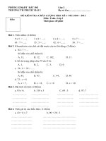 DE KT HKI TOAN- LOP 3