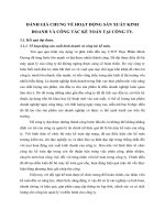 ĐÁNH GIÁ CHUNG VỀ HOẠT ĐỘNG SẢN XUẤT KINH DOANH VÀ CÔNG TÁC KẾ TOÁN TẠI CÔNG TY