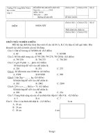 Đề kiểm tra giữa học kì I