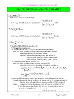 Giá trị lớn nhất nhỏ nhất LTĐH