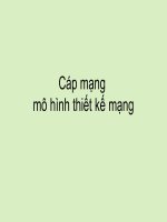 Chương 5: Cáp mạng mô hình thiết kế mạng