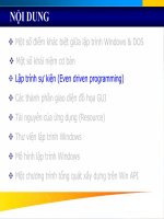 Lập trình Windows - lập trình sự kiện