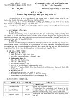 Kế hoạch tổ chức kỷ niệm 28 năm ngày nhà giáo việt nam 20/11