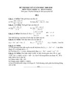 Thi thử HK II Toán_11 số 7