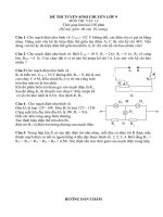 Đề thi chuyên lí +ĐA
