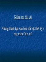 Bài 7: Sự phát triển của lịch sử và nền văn hóa đa dạng của Ấn Độ