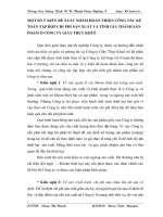 MỘT SỐ Ý KIẾN ĐỀ XUẤT NHẰM HOÀN THIỆN CÔNG TÁC KẾ TOÁN TẬP HỢP CHI PHÍ SẢN XUẤT VÀ TÍNH GIÁ THÀNH SẢN PHẨM Ở CÔNG TY GIẦY THỤY KHUÊ