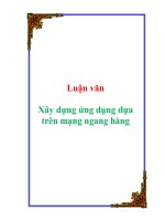 Luận văn Xây dựng ứng dụng dựa trên mạng ngang hàng
