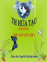 Tập viết lớp 3 : Ôn chữ hoa