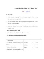 Thể dục lớp 1 - BÀI 3 - ĐÔI HÌNH ĐỘI NGŨ TRÒ CHƠI