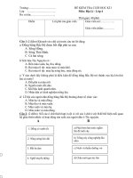 Đề Kiểm tra cuối học kỳ I_Địa lý lớp 4_4