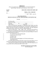 MẪU THAY ĐỔI, BỔ SUNG NỘI DUNG ĐĂNG KÝ TỔ CHỨC HỘI CHỢ,TRIỂN LÃM THƯƠNG MẠI