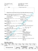 15p Đại 8, kì I, có ma trận