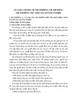 LÍ LUẬN CƠ BẢN VỀ THỊ TRƯỜNG VÀ MỞ RỘNG