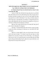 Phân tích hiệu quả hoạt động kinh doanh Công ty cổ phần thủy sản Minh Hải