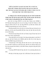 NHỮNG GIẢI PHÁP VẬN DỤNG DẠY HỌC NÊU VẤN ĐỀ VÀO