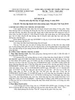 kế hoạch chuyên môn tháng 11-2010