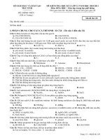 Đề Hóa - MĐ 129. HKI.2010-2011
