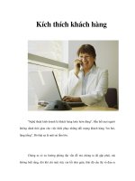 Kích thích khách hàng