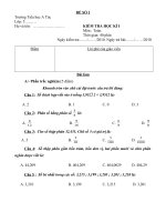 de KTCLHKI - mon Toán- Lop 5 - De 1