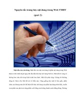 Nguyên tắc trưng bày nội dung trong Web Thương mại điện tử (part 2)