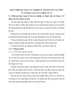 HOÀN THIỆN KẾ TOÁN CÁC NGHIỆP VỤ THANH TOÁN TẠI CÔNG TY CỔ PHẦN VẬN TẢI VÀ DỊCH VỤ T S