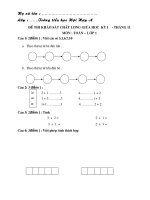 đề kiểm tra giữa học kì môn toán
