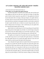 LÝ LUẬN CHUNG VỀ VẤN ĐỀ PHÁT TRIỂN NGUỒN NHÂN LỰC