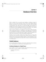 Practical mod_perl-CHAPTER 17:Databases Overview