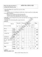 KIỂM TRA TIẾNG VIỆT 45 PHÚT