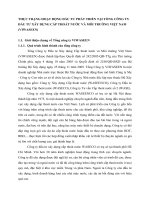 THỰC TRẠNG HOẠT ĐỘNG ĐẦU TƯ PHÁT TRIỂN TẠI TỔNG CÔNG TY ĐẦU TƯ XÂY DỰNG CẤP THOÁT NƯỚC VÀ MÔI TRƯỜNG VIỆT NAM