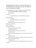 TÌNH HÌNH THỰC TẾ CÔNG TÁC KẾ TOÁN TIÊU THỤ VÀ XÁC ĐỊNH KẾT QUẢ TIÊU THỤ TẠI CÔNG TY TNHH  SẢN XUẤT VÀ XNK GIẦY YÊN THUỶ