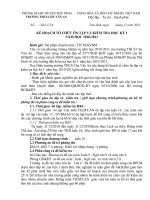 KH ÔN TẬP VÀ THI HỌC KỲ I