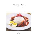 Cơm mực sốt cay