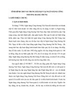 TÌNH HÌNH CHO VAY TRUNG DÀI HẠN TẠI NGÂN HÀNG CÔNG THƯƠNG HAI BÀ TRƯNG