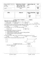 Ma trận - đề thi HK 1 4/3