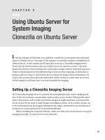Using Ubuntu Server for System Imaging