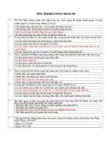 Câu hỏi trắc nghiệm môn GDQP