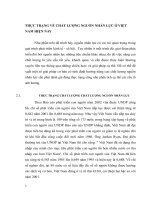 THỰC TRẠNG VỀ CHẤT LƯỢNG NGUỒN NHÂN LỰC Ở VIỆT NAM HIỆN NAY