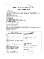 giáo án Đại số HKII