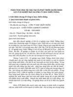 PHÂN TÍCH CÔNG TÁC ĐÀO TẠO VÀ PHÁT TRIỂN NGUỒN NHÂN LỰC Ở XÍ NGHIỆP MAY DA CÔNG TY MAY CHIẾN THẮNG