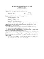 Đề 8 tuần học kỳ I