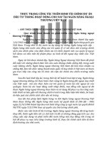 THỰC TRẠNG CÔNG TÁC THẨM ĐỊNH TÀI CHÍNH DỰ ÁN ĐẦU TƯ TRONG HOẠT ĐỘNG CHO VAY TẠI NGÂN HÀNG NGOẠI THƯƠNG VIỆT NAM